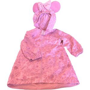 Pink Toddler Girls Minnie Mouse Lightweight Jacket with Ears Size 2T Disney